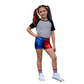 LUXE DIVA Crop top,Hotpant,Legging & Vest Crop Top and Hot Pants Set