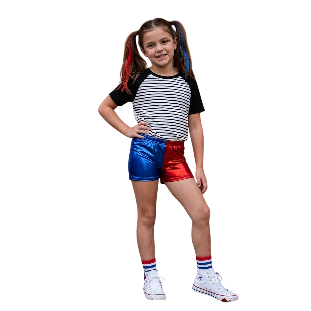 LUXE DIVA Crop top,Hotpant,Legging & Vest Crop Top and Hot Pants Set