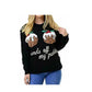 LUXE DIVA Women's Knitted Rudolph on wall Xmas Snowflake Ladies kids Reindeer Pom Jumpers