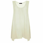 Load image into Gallery viewer, Ladies Hanky Hem Womens Sleeveless Scoop Neck Jersey Long
