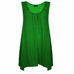 Load image into Gallery viewer, Ladies Hanky Hem Womens Sleeveless Scoop Neck Jersey Long
