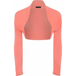 Load image into Gallery viewer, Ladies Plain Long Sleeve Bolero Shrug Crop Top Cropped
