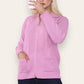 Women's Ladies Knitted Cable Zipper Collar 2 Pockets Zip All The Way Down 8-14