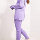 LUXE DIVA Ladies Chunky Knitted Ribbed Polo High Neck Top Set Womens Leggings Loungewear Joggers Tracksuit0