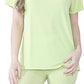 LUXE DIVA Ladies Women's Ribbed Cycling Shorts Oversized T-Shirt Active Gym Co ord Set New