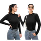 LUXE DIVA Bodysuit for Women Mock Turtle Neck Long Sleeve Tops Slim Fit Basic Stretch Soft Bodysuit Jumpsuit - LUXE DIVALUXE DIVA Bodysuit for Women Mock Turtle Neck Long Sleeve Tops Slim Fit Basic Stretch Soft Bodysuit JumpsuitBodysuitLUXE DIVALUXE DIVALSPNBdysutBlkSMLUXE DIVA Bodysuit for Women Mock Turtle Neck Long Sleeve Tops Slim Fit Basic Stretch Soft Bodysuit JumpsuitSMBlack