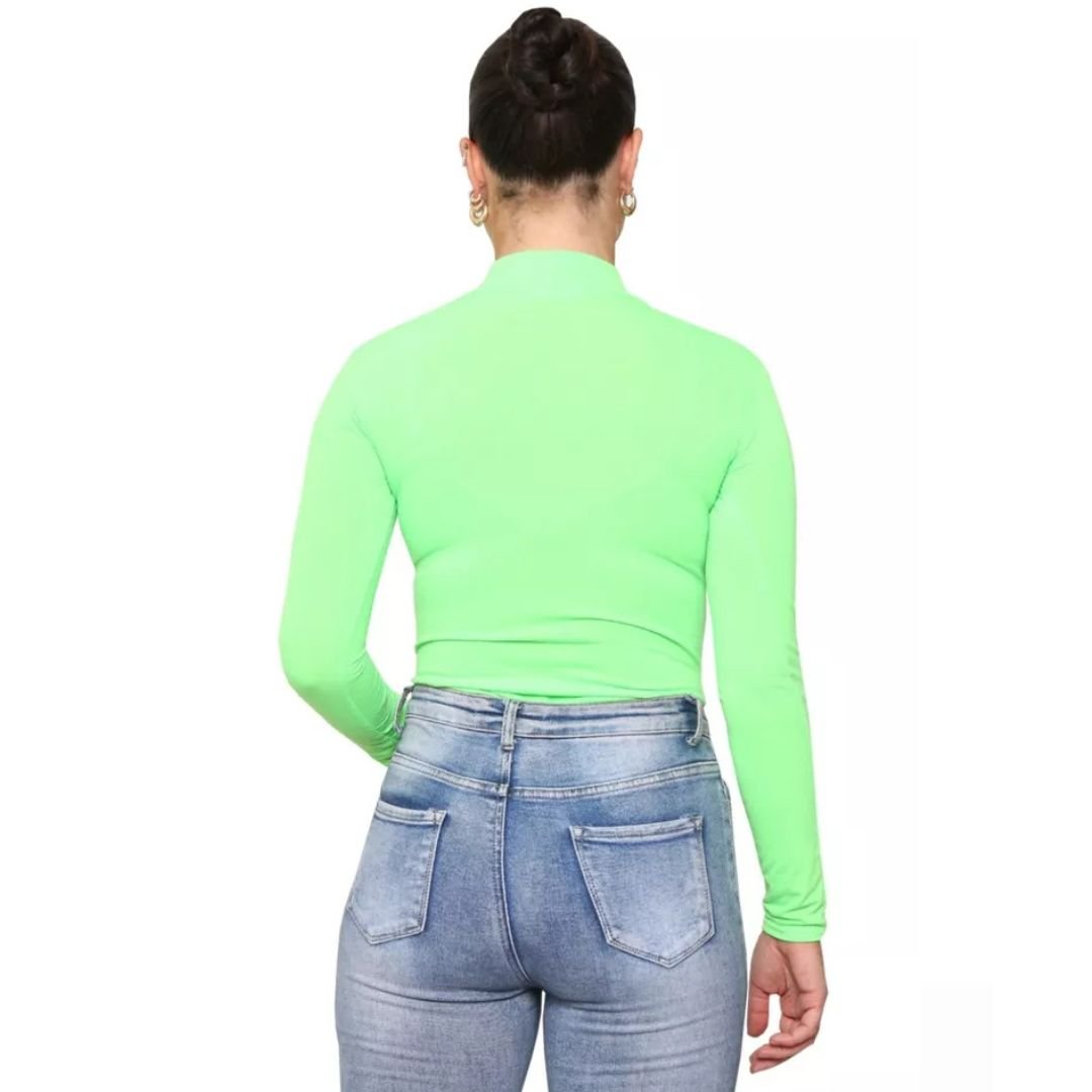 LUXE DIVA Bodysuit for Women Mock Turtle Neck Long Sleeve Tops Slim Fit Basic Stretch Soft Bodysuit Jumpsuit - LUXE DIVALUXE DIVA Bodysuit for Women Mock Turtle Neck Long Sleeve Tops Slim Fit Basic Stretch Soft Bodysuit JumpsuitBodysuitLUXE DIVALUXE DIVALSPNBdysutBlkSMLUXE DIVA Bodysuit for Women Mock Turtle Neck Long Sleeve Tops Slim Fit Basic Stretch Soft Bodysuit JumpsuitSMBlack