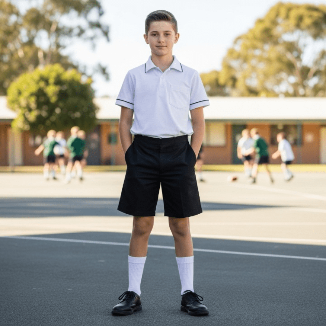 LUXE DIVA Boys School Shorts – - LUXE DIVALUXE DIVA Boys School Shorts –School shortLUXE DIVALUXE DIVASchoolShortBlk2-3LUXE DIVA Boys School Shorts –2 - 3 YearsBlack