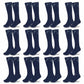 LUXE DIVA Cotton Rich Girls Knee High School Bow Socks Pack 3 6 12 - LUXE DIVALUXE DIVA Cotton Rich Girls Knee High School Bow Socks Pack 3 6 12Knee SocksLUXE DIVALUXE DIVAP12KneHiBowSockNvy2-3LUXE DIVA Cotton Rich Girls Knee High School Bow Socks Pack 3 6 122-3Navy Pack OF 12