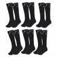 LUXE DIVA Cotton Rich Girls Knee High School Bow Socks Pack 3 6 12 - LUXE DIVALUXE DIVA Cotton Rich Girls Knee High School Bow Socks Pack 3 6 12Knee SocksLUXE DIVALUXE DIVAP6KneHiBowSockBlk2-3LUXE DIVA Cotton Rich Girls Knee High School Bow Socks Pack 3 6 122-3Black Pack OF 6