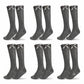 LUXE DIVA Cotton Rich Girls Knee High School Bow Socks Pack 3 6 12 - LUXE DIVALUXE DIVA Cotton Rich Girls Knee High School Bow Socks Pack 3 6 12Knee SocksLUXE DIVALUXE DIVAP6KneHiBowSockGry2-3LUXE DIVA Cotton Rich Girls Knee High School Bow Socks Pack 3 6 122-3Grey Pack OF 6