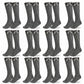 LUXE DIVA Cotton Rich Girls Knee High School Bow Socks Pack 3 6 12 - LUXE DIVALUXE DIVA Cotton Rich Girls Knee High School Bow Socks Pack 3 6 12Knee SocksLUXE DIVALUXE DIVAP12KneHiBowSockGry2-3LUXE DIVA Cotton Rich Girls Knee High School Bow Socks Pack 3 6 122-3Grey Pack OF 12
