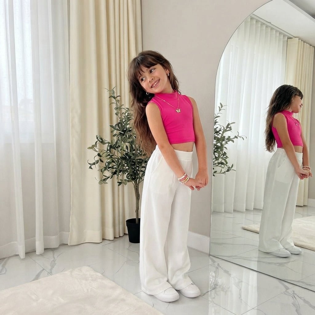LUXE DIVA Girls Gymnastics Crop Tops - LUXE DIVALUXE DIVA Girls Gymnastics Crop TopsGymnastics Crop TopsLUXE DIVALUXE DIVASLPNCropTopNPink5-6LUXE DIVA Girls Gymnastics Crop Tops5-6 YearsNeon Pink