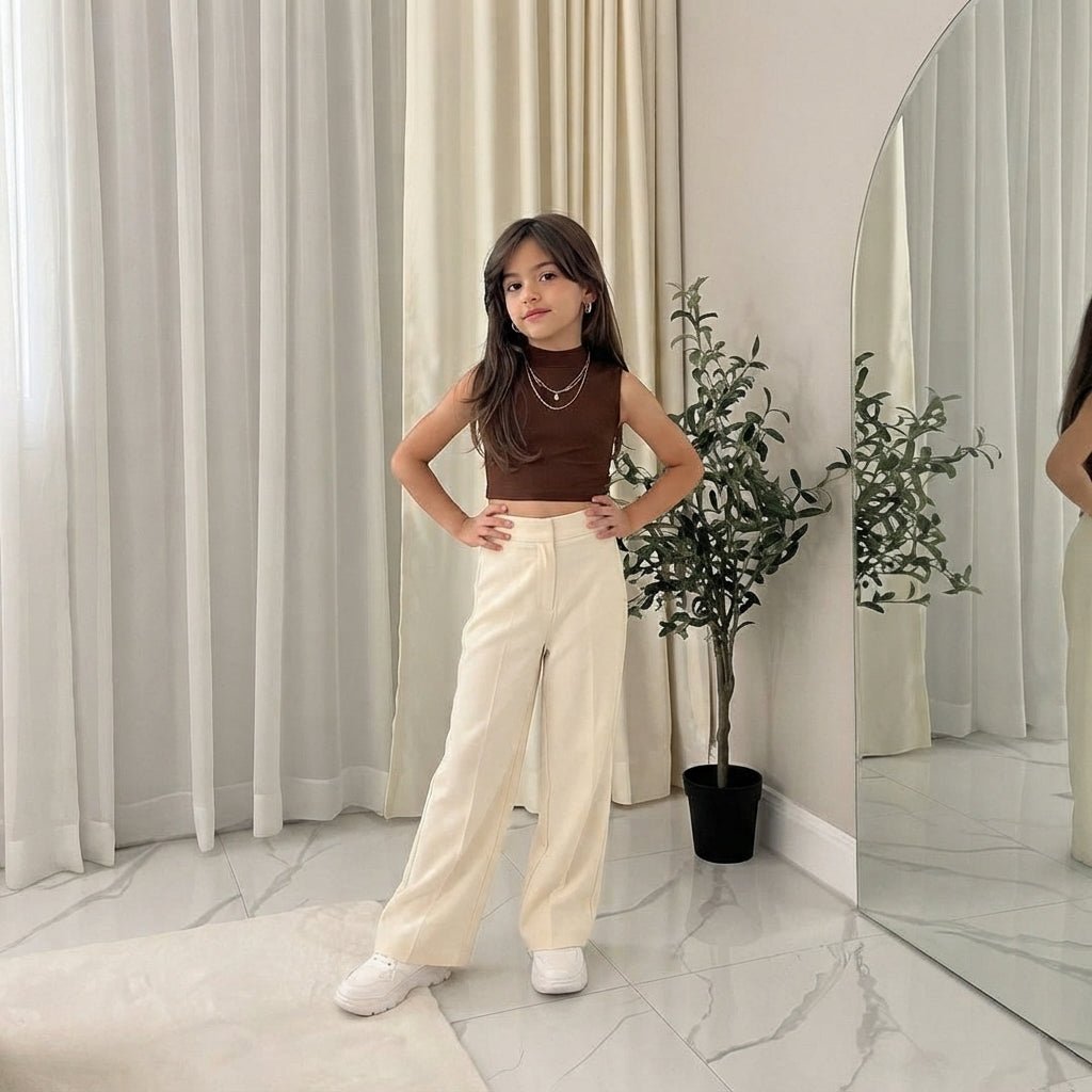 LUXE DIVA Girls Gymnastics Crop Tops - LUXE DIVALUXE DIVA Girls Gymnastics Crop TopsGymnastics Crop TopsLUXE DIVALUXE DIVASLPNCropTopBerown5-6LUXE DIVA Girls Gymnastics Crop Tops5-6 YearsBrown