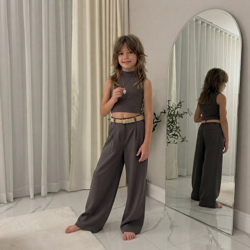 LUXE DIVA Girls Gymnastics Crop Tops - LUXE DIVALUXE DIVA Girls Gymnastics Crop TopsGymnastics Crop TopsLUXE DIVALUXE DIVASLPNCropTopMocha5-6LUXE DIVA Girls Gymnastics Crop Tops5-6 Yearsmocha