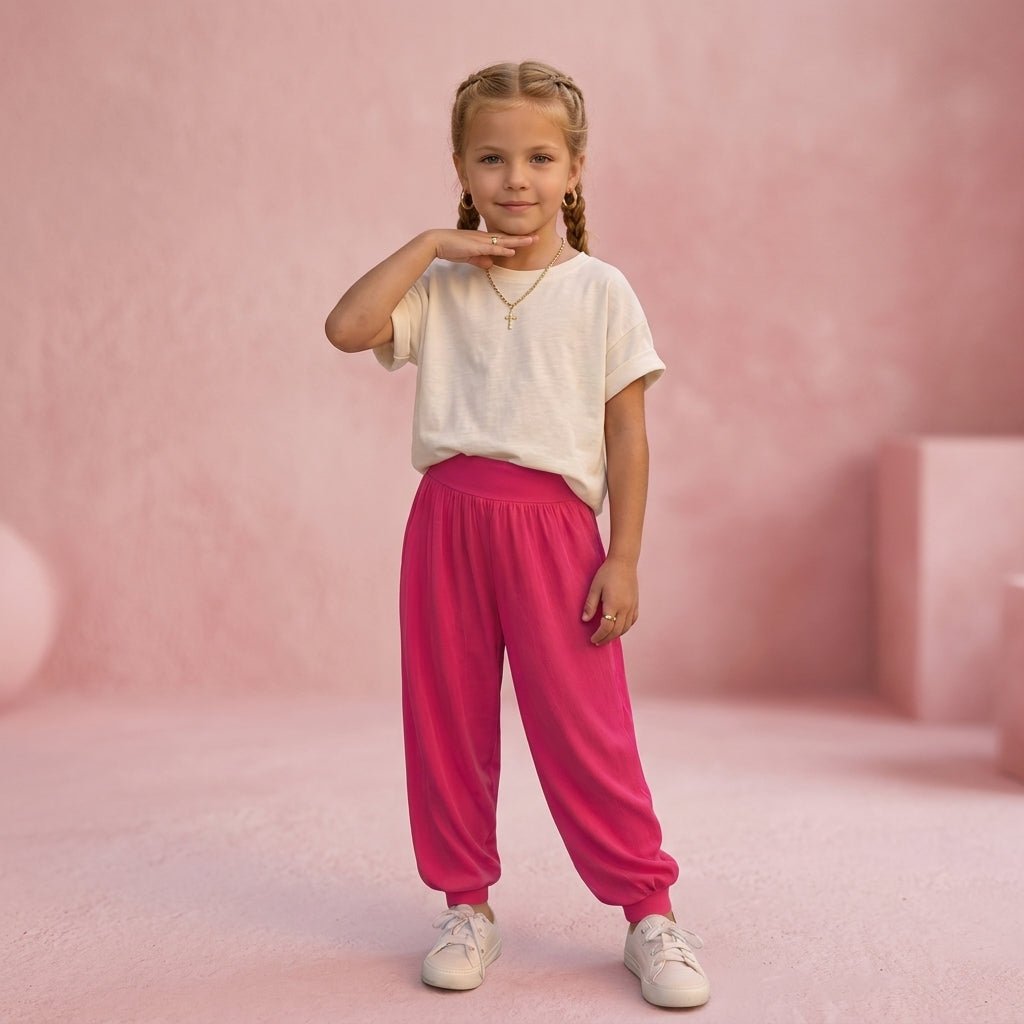 LUXE DIVA Girls Kid Alibaba Harem Baggy Leggings - LUXE DIVALUXE DIVA Girls Kid Alibaba Harem Baggy LeggingsLUXE DIVA Girls Kid Alibaba Harem Baggy LeggingsLUXE DIVALUXE DIVAAlibabaTrouFuc7-8LUXE DIVA Girls Kid Alibaba Harem Baggy Leggings7-8 Yearsfuchsia