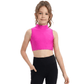 LUXE DIVA Girls Mock Neck Crop Top for Dance & Sports - LUXE DIVALUXE DIVA Girls Mock Neck Crop Top for Dance & SportsLUXE DIVALUXE DIVASLPMcropTopFuchsia3-4LUXE DIVA Girls Mock Neck Crop Top for Dance & Sports3-4 yearsfuchsia