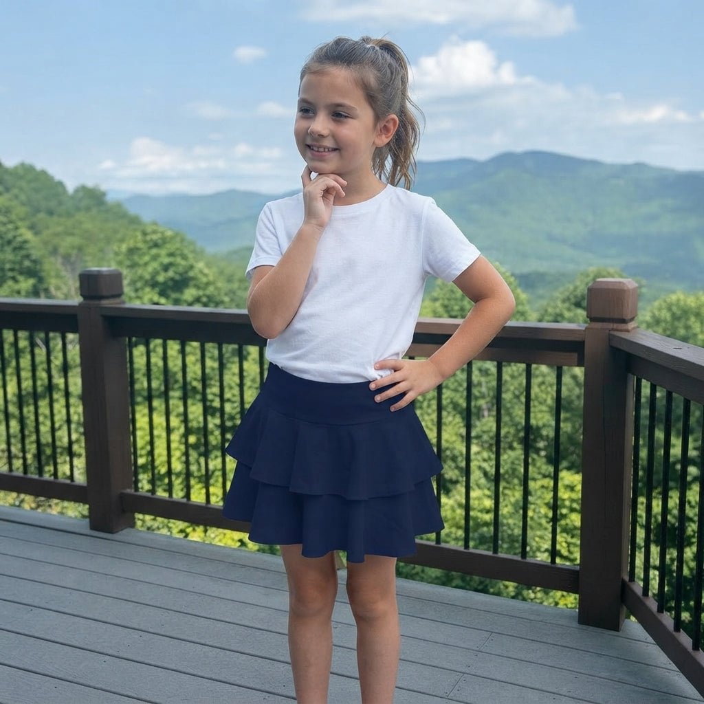 LUXE DIVA Girls RARA Plain Ruffle Layered Mini Skirt Frill Dance Party Skirt - LUXE DIVALUXE DIVA Girls RARA Plain Ruffle Layered Mini Skirt Frill Dance Party SkirtLUXE DIVALUXE DIVARARASkirtNavy5-6LUXE DIVA Girls RARA Plain Ruffle Layered Mini Skirt Frill Dance Party Skirt5-6 yearsNavy