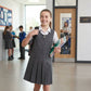 LUXE DIVA Girls School Pinafore Dress Box Pleated Skirt School Uniform - LUXE DIVALUXE DIVA Girls School Pinafore Dress Box Pleated Skirt School UniformLUXE DIVALUXE DIVAFrntZipPinaforGrey2-3LUXE DIVA Girls School Pinafore Dress Box Pleated Skirt School Uniform2-3 yearsGrey