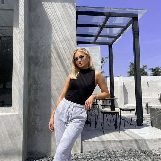 LUXE DIVA High Turtle Polo Neck Vest Top - LUXE DIVALUXE DIVA High Turtle Polo Neck Vest TopHigh Turtle Polo Neck Vest TopLUXE DIVALUXE DIVASLPoloTshirtBlkSMLUXE DIVA High Turtle Polo Neck Vest Top8-10BLACK