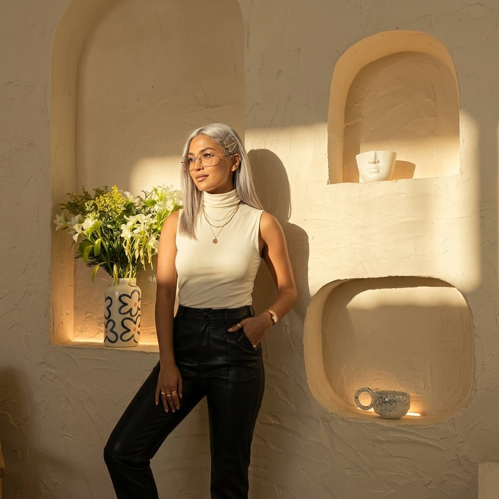 LUXE DIVA High Turtle Polo Neck Vest Top - LUXE DIVALUXE DIVA High Turtle Polo Neck Vest TopHigh Turtle Polo Neck Vest TopLUXE DIVALUXE DIVASLPoloTshirtCReamSMLUXE DIVA High Turtle Polo Neck Vest Top8-10Cream