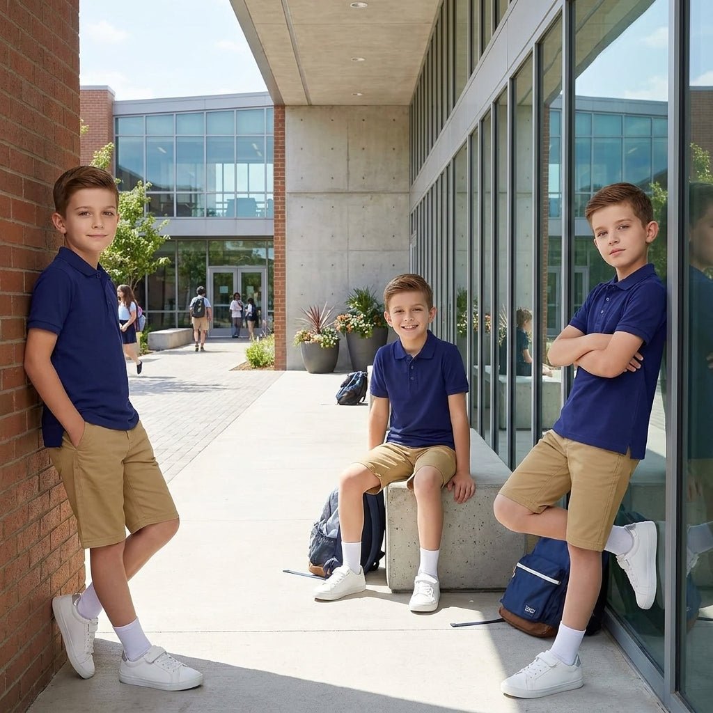 luxe diva kids Summer Short Sleeve School T-Shirts - LUXE DIVAluxe diva kids Summer Short Sleeve School T-ShirtsLUXE DIVALUXE DIVAPx3PoloTshirtRoyal3-4luxe diva kids Summer Short Sleeve School T-Shirts3-4 YearsPack of 3 Royal