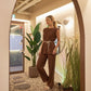 LUXE DIVA Ladies 2 Piece Co Ord Suit Italian Style - LUXE DIVALUXE DIVA Ladies 2 Piece Co Ord Suit Italian Styleladies co ordLUXE DIVALUXE DIVA2PcSLCrinPlazoBrown8-14LUXE DIVA Ladies 2 Piece Co Ord Suit Italian StyleOne Size 8-14Brown