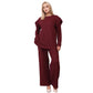 LUXE DIVA Ladies Frill arm Long Sleeve 2pcs Women's Wide Flared Leggings Trouser Loungewear Suit - LUXE DIVALUXE DIVA Ladies Frill arm Long Sleeve 2pcs Women's Wide Flared Leggings Trouser Loungewear SuitFrill Arm LoungewearLUXE DIVALUXE DIVAItn2PcLFrilSlevTruSetWineSMLUXE DIVA Ladies Frill arm Long Sleeve 2pcs Women's Wide Flared Leggings Trouser Loungewear Suit8 - 10wine