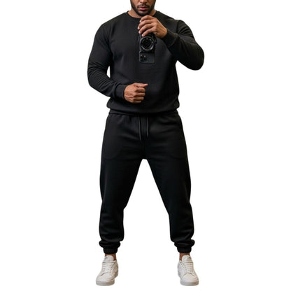 LUXE DIVA Men's 2 - Piece Tracksuit Set - LUXE DIVALUXE DIVA Men's 2 - Piece Tracksuit SetPcs TracksuitLUXE DIVALUXE DIVAMens2PcRNTsuitBlkSLUXE DIVA Men's 2 - Piece Tracksuit SetSmallBlack