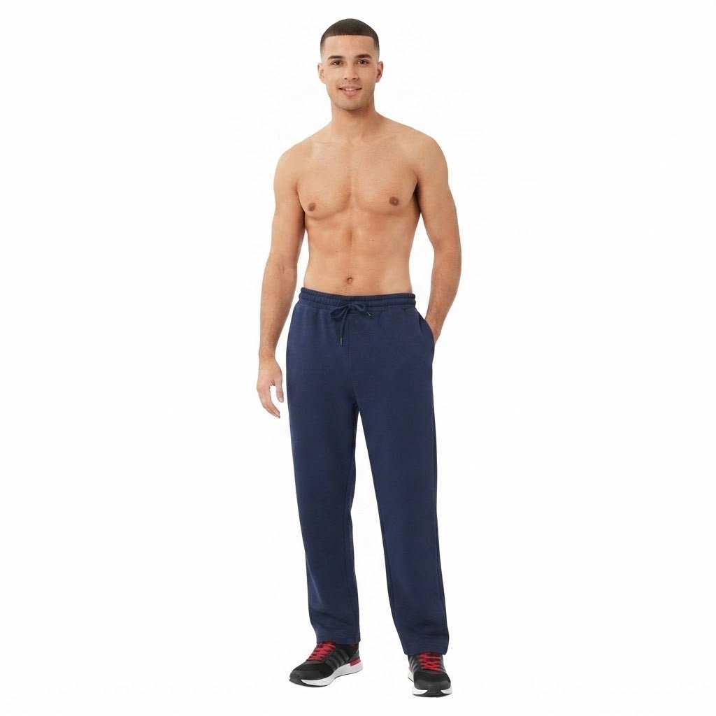 LUXE DIVA Men's Open Hem Joggers with Zip Pockets - LUXE DIVALUXE DIVA Men's Open Hem Joggers with Zip PocketsTrouser Jogger PantsLUXE DIVALUXE DIVAMenOHemTrouNavySLUXE DIVA Men's Open Hem Joggers with Zip PocketsSNavy