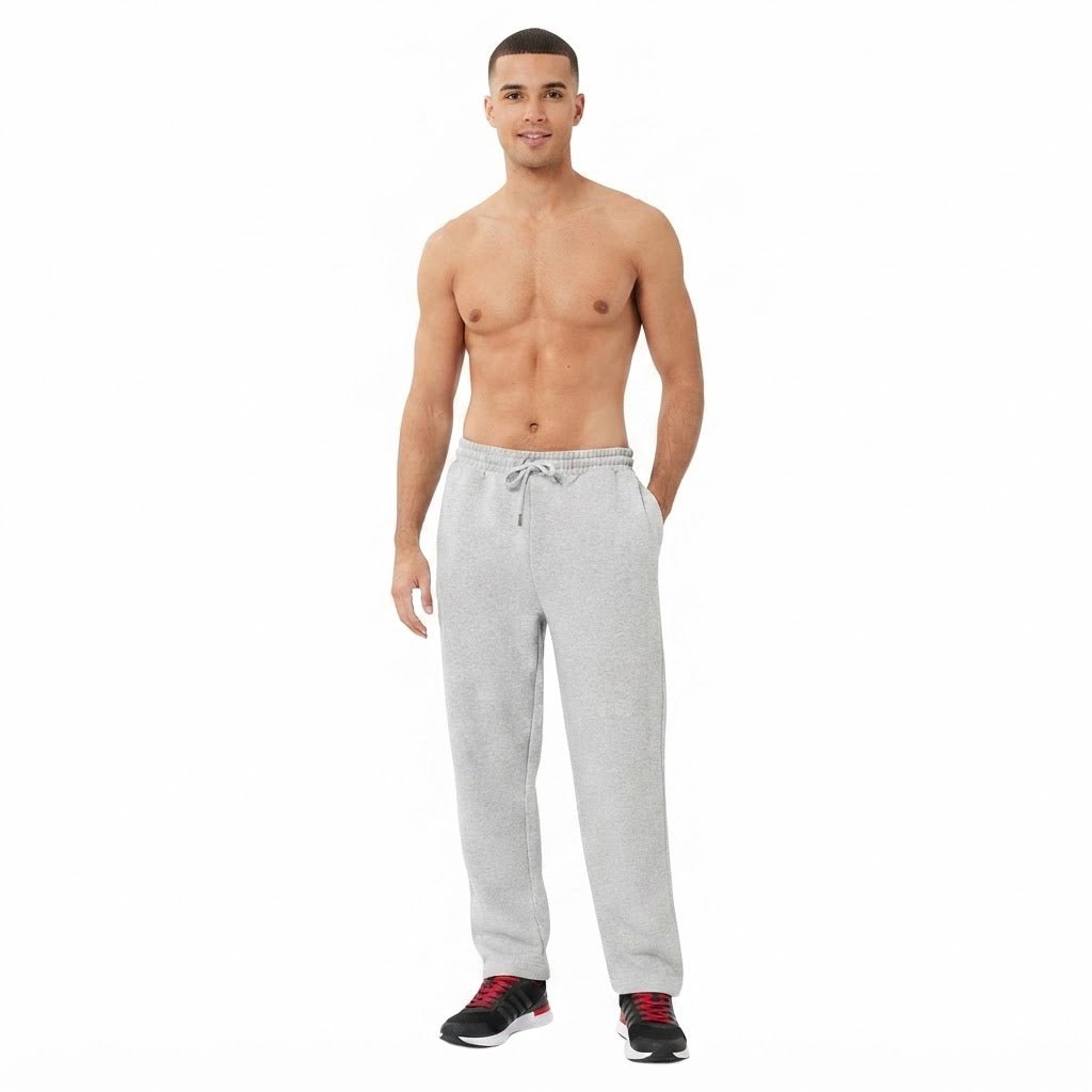 LUXE DIVA Men's Open Hem Joggers with Zip Pockets - LUXE DIVALUXE DIVA Men's Open Hem Joggers with Zip PocketsTrouser Jogger PantsLUXE DIVALUXE DIVAMenOHemTrouGreySLUXE DIVA Men's Open Hem Joggers with Zip PocketsSGrey