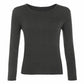 LUXE DIVA New Ladies Long Sleeve Round Neck T-Shirt Top Size 8-26 - LUXE DIVALUXE DIVA New Ladies Long Sleeve Round Neck T-Shirt Top Size 8-26T shirtsLUXE DIVALUXE DIVALSRNTshirtCharSMLUXE DIVA New Ladies Long Sleeve Round Neck T-Shirt Top Size 8-268-10charcoal