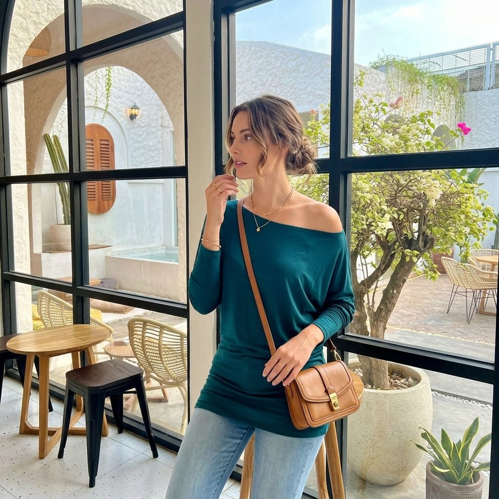 LUXE DIVA Off Shoulder Batwing Top - LUXE DIVALUXE DIVA Off Shoulder Batwing TopLUXE DIVA Off Shoulder Batwing TopLUXE DIVALUXE DIVALSBatWingTopTealSMLUXE DIVA Off Shoulder Batwing Top8-10Teal