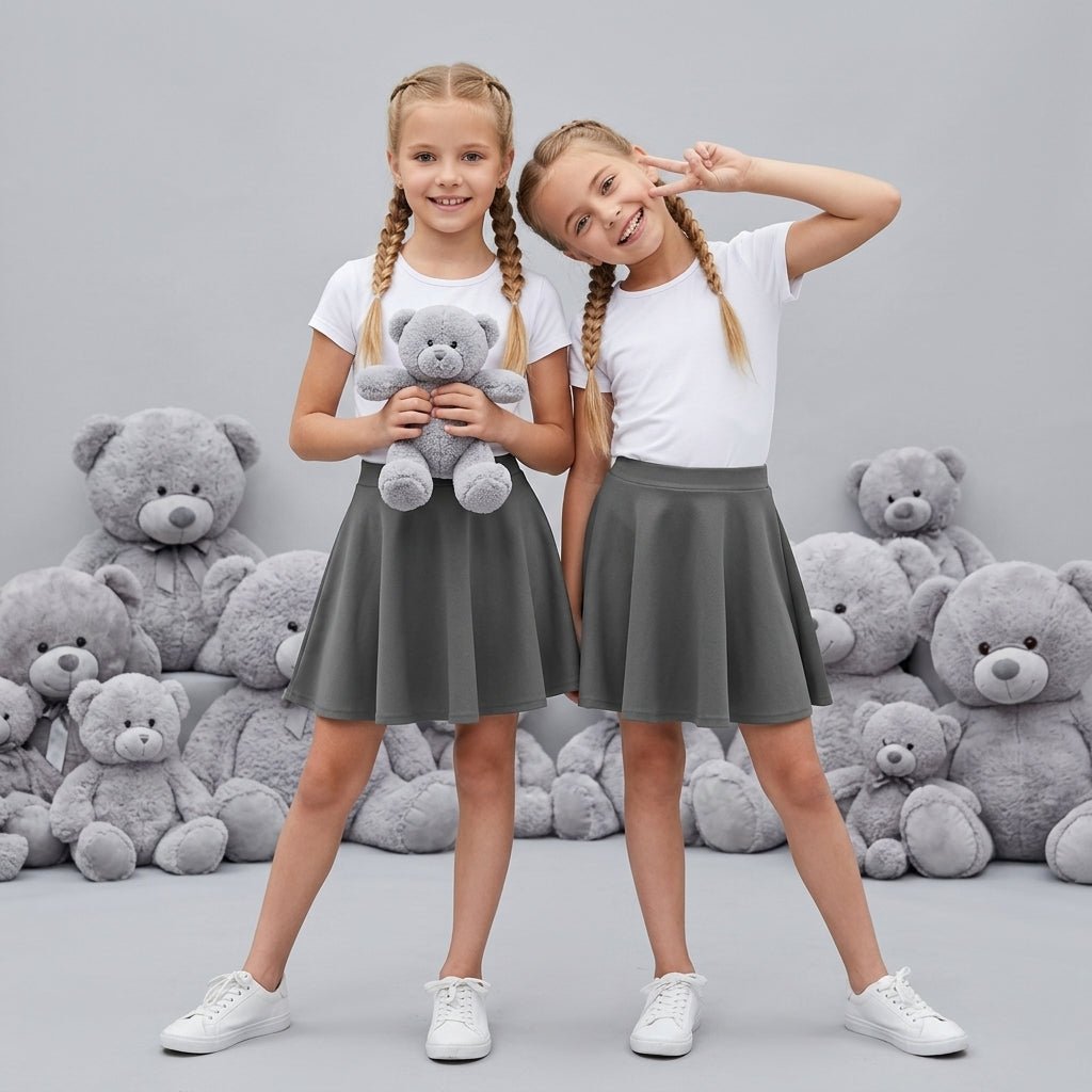 LUXE DIVA Pack of 2 Skater Skirt - LUXE DIVALUXE DIVA Pack of 2 Skater SkirtLUXE DIVA Pack of 2 Skater SkirtLUXE DIVALUXE DIVAPx2KidSkaterSkirtCeriseLUXE DIVA Pack of 2 Skater Skirt5-6 YearsPack Of 2 Grey