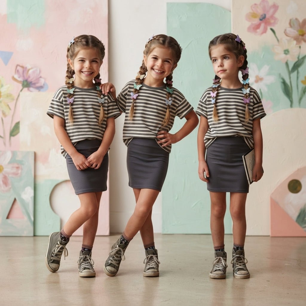 LUXE DIVA Pack of 3 Girls Mini Skirt - LUXE DIVALUXE DIVA Pack of 3 Girls Mini SkirtLUXE DIVA Pack of 3 Girls Mini SkirtLUXE DIVALUXE DIVAPx3BendMiniSkirtChar5-6LUXE DIVA Pack of 3 Girls Mini Skirt5-6 YearsPack of 3 Charcoal