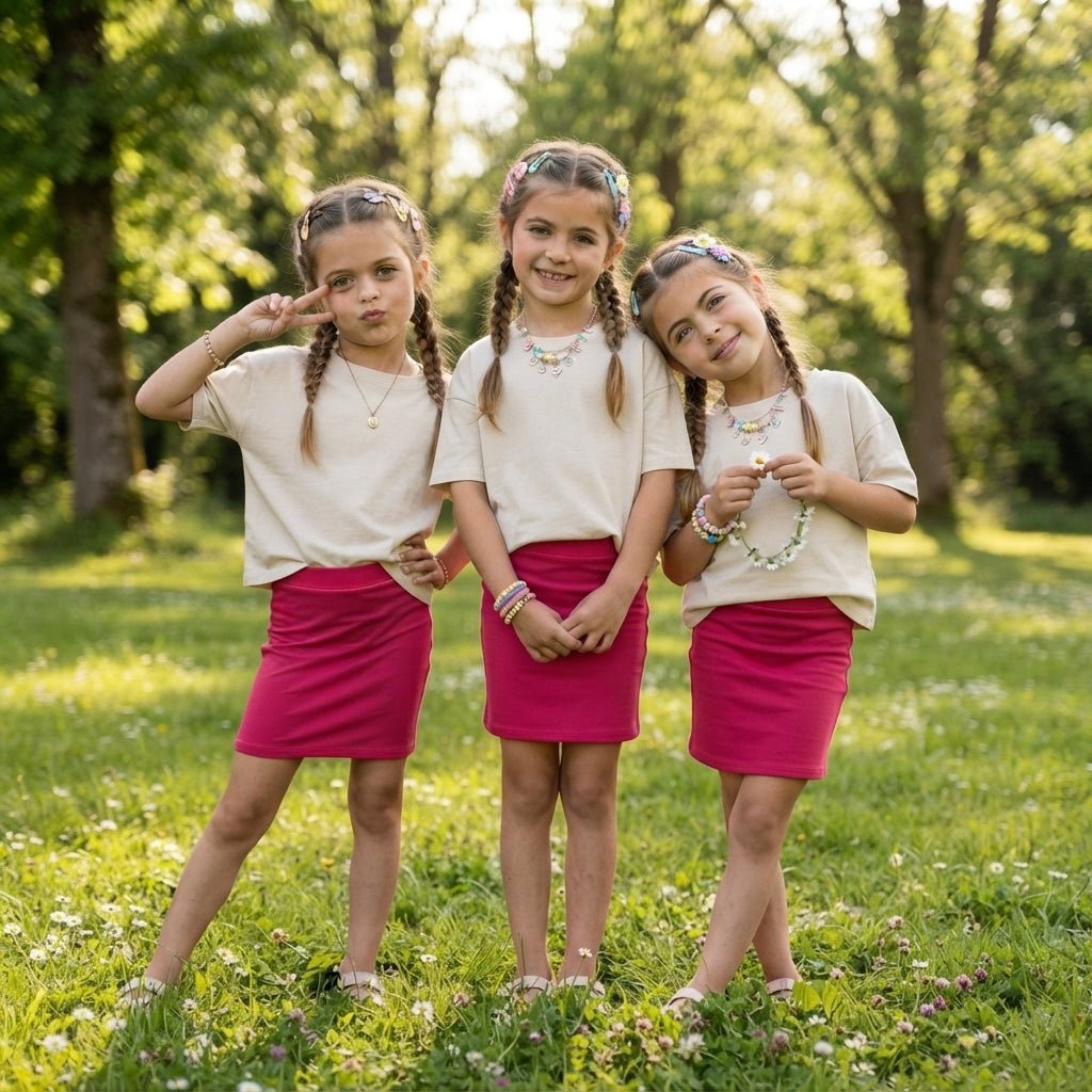 LUXE DIVA Pack of 3 Girls Mini Skirt - LUXE DIVALUXE DIVA Pack of 3 Girls Mini SkirtLUXE DIVA Pack of 3 Girls Mini SkirtLUXE DIVALUXE DIVAPx3BendMiniSkirtCerise5-6LUXE DIVA Pack of 3 Girls Mini Skirt5-6 YearsPack of 3 Cerise