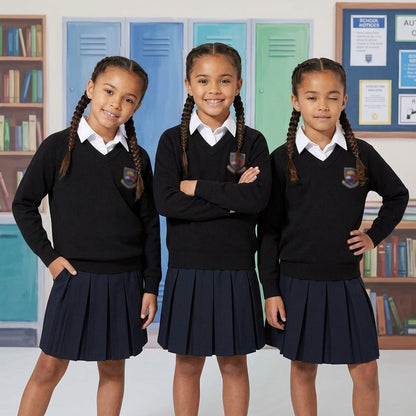 LUXE DIVA PACK OF 3 Jumper Pullover V Neck School Uniform - LUXE DIVALUXE DIVA PACK OF 3 Jumper Pullover V Neck School UniformPullover V NeckLUXE DIVALUXE DIVAPX3GirlLSVNSwtShrtBlack3-4LUXE DIVA PACK OF 3 Jumper Pullover V Neck School Uniform3-4Pack of 3 Blackk