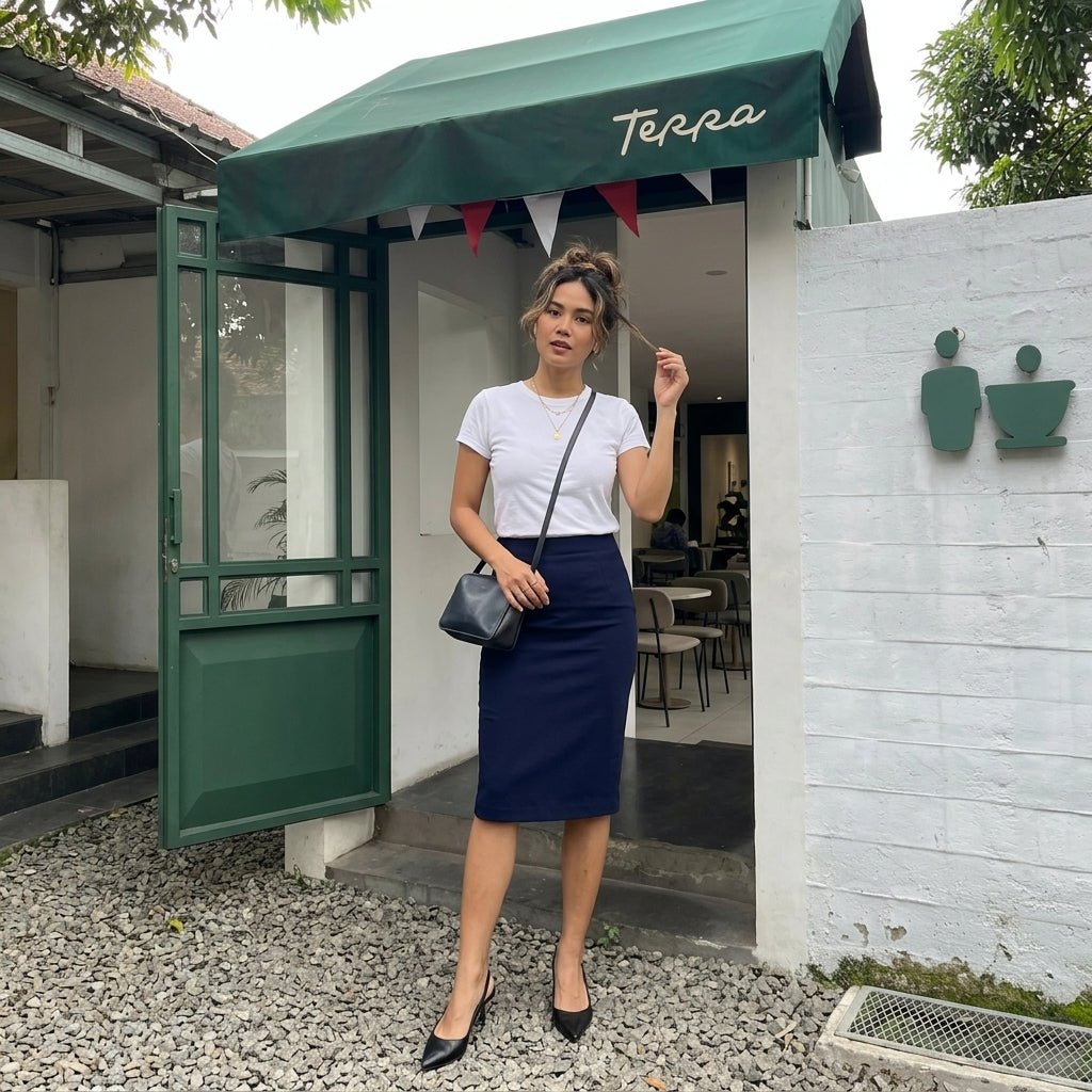 LUXE DIVA Plain Pencil Skirt for Women - LUXE DIVALUXE DIVA Plain Pencil Skirt for WomenLUXE DIVALUXE DIVAPntyPencilSkirtNavy8-10LUXE DIVA Plain Pencil Skirt for Women8-10Navy