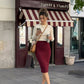 LUXE DIVA Plain Pencil Skirt for Women - LUXE DIVALUXE DIVA Plain Pencil Skirt for WomenLUXE DIVALUXE DIVAPntyPencilSkirtWine8-10LUXE DIVA Plain Pencil Skirt for Women8-10WIne