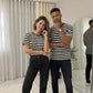 LUXE DIVA Unisex Striped T-Shirt Men's Women's Crew Neck Short Sleeve Casual Summer Top S-XXL - LUXE DIVALUXE DIVA Unisex Striped T-Shirt Men's Women's Crew Neck Short Sleeve Casual Summer Top S-XXLLUXE DIVALUXE DIVASSRNStrpTshirtBlk/WhiteSLUXE DIVA Unisex Striped T-Shirt Men's Women's Crew Neck Short Sleeve Casual Summer Top S-XXLSBlack & White