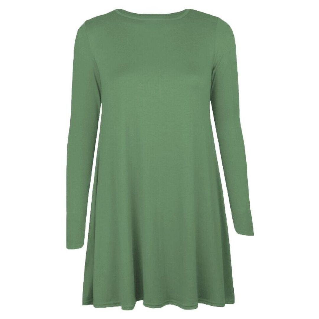 LUXE DIVA WOMEN LADIES LONG SLEEVE SWING DRESS FLARED A LINE SKATER DRESS TOP SIZE 8 - 26 - LUXE DIVALUXE DIVA WOMEN LADIES LONG SLEEVE SWING DRESS FLARED A LINE SKATER DRESS TOP SIZE 8 - 26Swing DressLUXE DIVALUXE DIVALSSwinDressKhakiSMLUXE DIVA WOMEN LADIES LONG SLEEVE SWING DRESS FLARED A LINE SKATER DRESS TOP SIZE 8 - 268 - 10Khaki