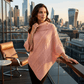 LUXE DIVA Women's 3-Button Cable Knit Poncho Wrap Shawl One Size Fits S-XL - LUXE DIVALUXE DIVA Women's 3-Button Cable Knit Poncho Wrap Shawl One Size Fits S-XLLUXE DIVALUXE DIVALD3ButPonchoPeach1SLUXE DIVA Women's 3-Button Cable Knit Poncho Wrap Shawl One Size Fits S-XLOne Size S-XLpeach