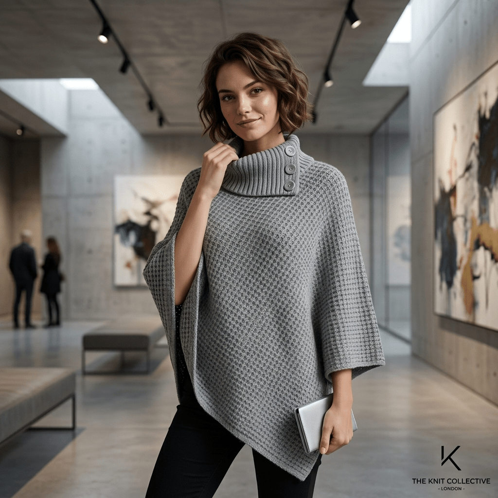 LUXE DIVA Women's 3-Button Cable Knit Poncho Wrap Shawl One Size Fits S-XL - LUXE DIVALUXE DIVA Women's 3-Button Cable Knit Poncho Wrap Shawl One Size Fits S-XLLUXE DIVALUXE DIVALD3ButPonchoGrey1SLUXE DIVA Women's 3-Button Cable Knit Poncho Wrap Shawl One Size Fits S-XLOne Size S-XLGrey
