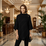 LUXE DIVA Women's 3-Button Cable Knit Poncho Wrap Shawl One Size Fits S-XL - LUXE DIVALUXE DIVA Women's 3-Button Cable Knit Poncho Wrap Shawl One Size Fits S-XLLUXE DIVALUXE DIVALD3ButPonchoBlack1SLUXE DIVA Women's 3-Button Cable Knit Poncho Wrap Shawl One Size Fits S-XLOne Size S-XLBlack