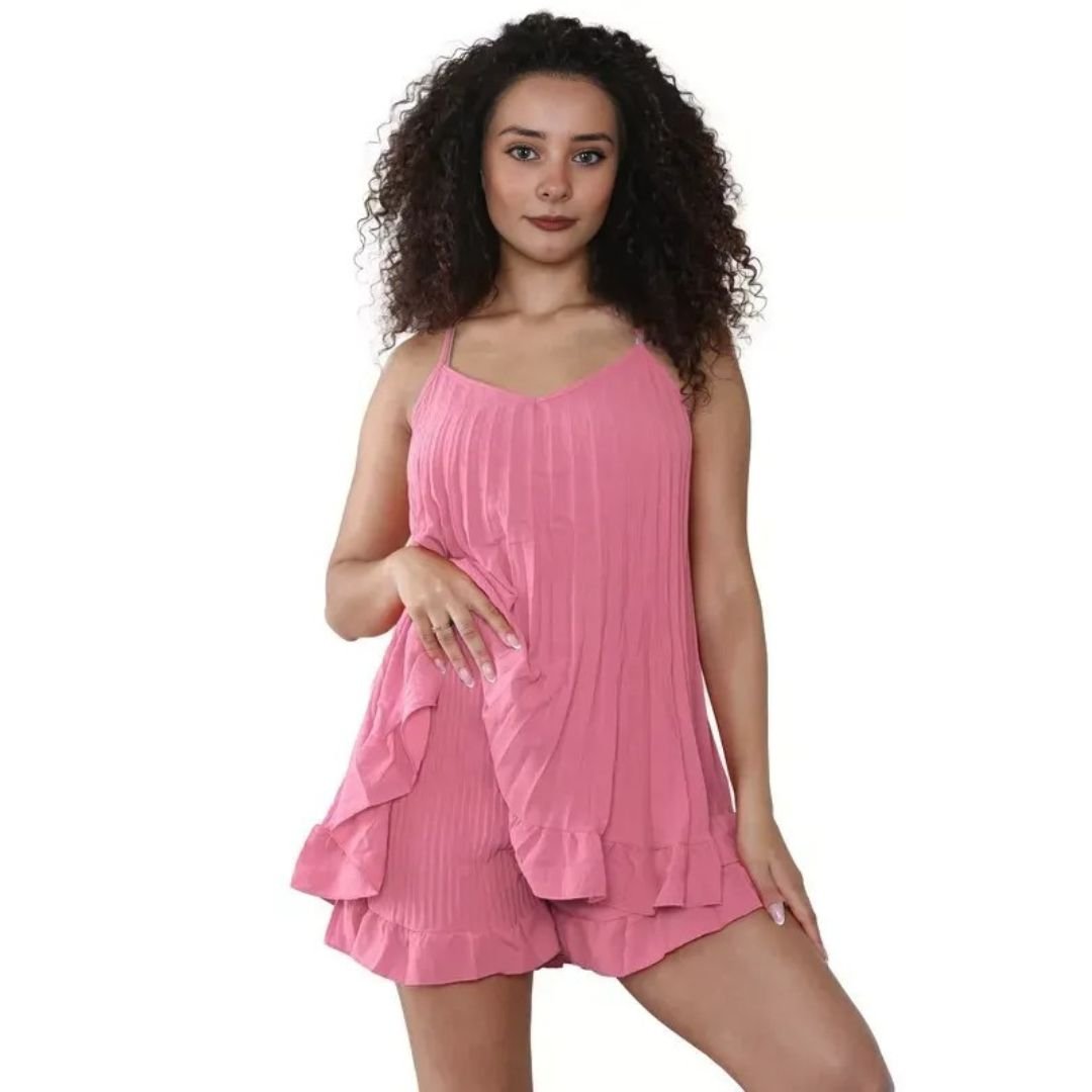 LUXE DIVA Womens Cami Pleated Frill Hem Top Matching Frill - LUXE DIVALUXE DIVA Womens Cami Pleated Frill Hem Top Matching FrillGirls Vest Fancy DressLUXE DIVALUXE DIVACrincleCamiVestPinkSMLUXE DIVA Womens Cami Pleated Frill Hem Top Matching Frill8 - 10Pink