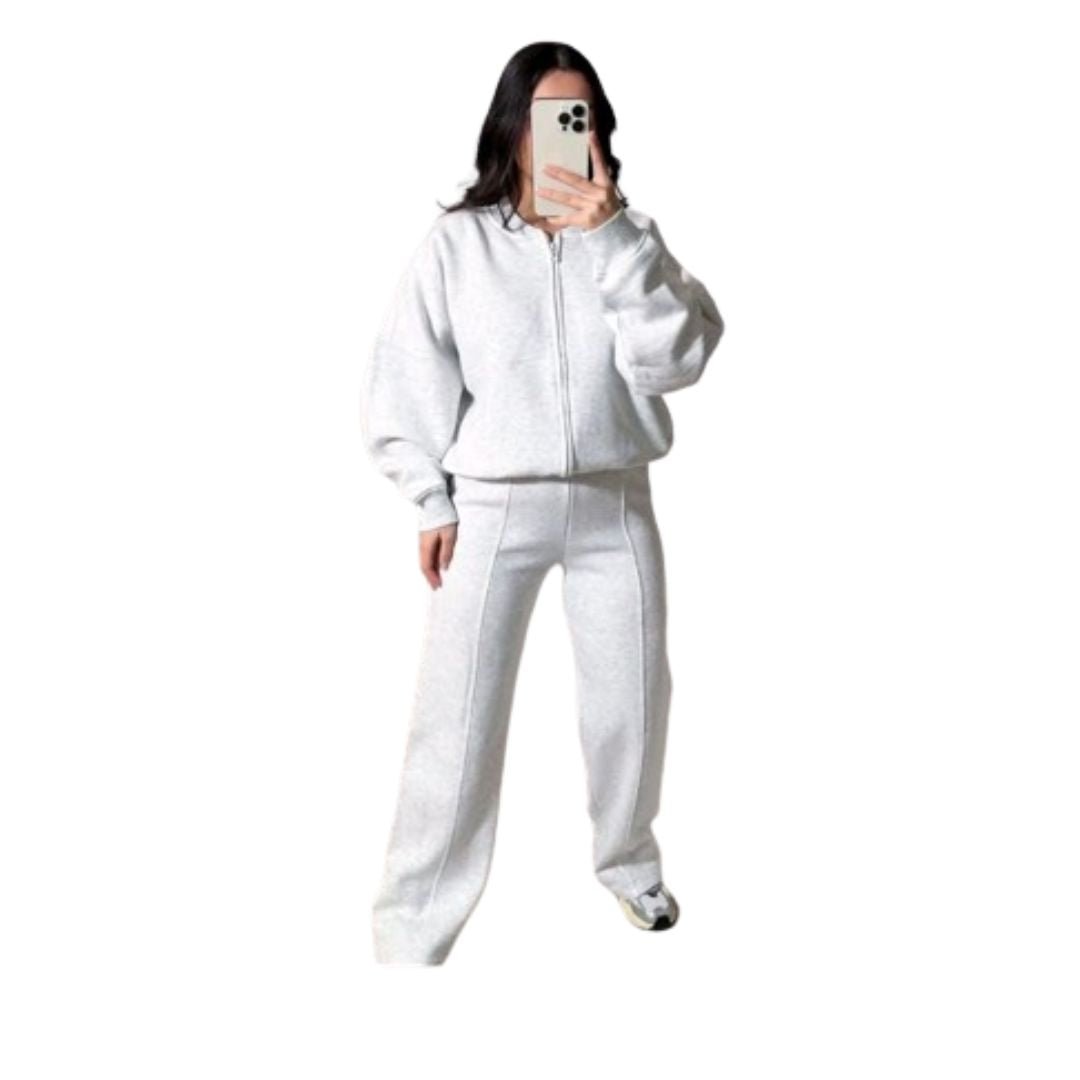 LUXE DIVA Womens Drop Shoulder Front Zip Plush Jacket Long Line Wide Leg Bottom Co - ord Set One Size Fits 8 - 14 - LUXE DIVALUXE DIVA Womens Drop Shoulder Front Zip Plush Jacket Long Line Wide Leg Bottom Co - ord Set One Size Fits 8 - 14CO - ORD SETLUXE DIVALUXE DIVA2PCFleeceBomberSetBlkSMLUXE DIVA Womens Drop Shoulder Front Zip Plush Jacket Long Line Wide Leg Bottom Co - ord Set One Size Fits 8 - 14SMBlack
