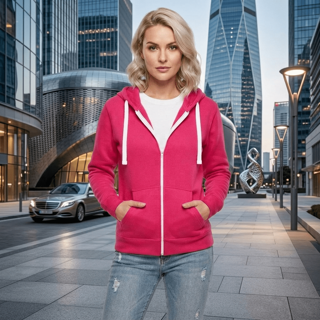 LUXE DIVA Women's Fleece Zip Hoodie Hooded Sweatshirt Jacket UK S-5XL - LUXE DIVALUXE DIVA Women's Fleece Zip Hoodie Hooded Sweatshirt Jacket UK S-5XLHoodieLUXE DIVALUXE DIVALDWoZipHodiFuchiaSLUXE DIVA Women's Fleece Zip Hoodie Hooded Sweatshirt Jacket UK S-5XLSfuchsia