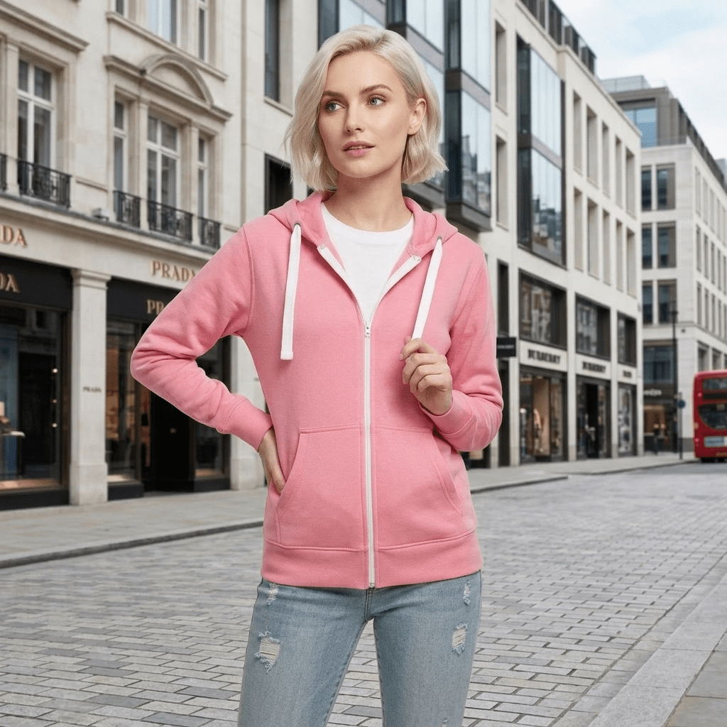 LUXE DIVA Women's Fleece Zip Hoodie Hooded Sweatshirt Jacket UK S-5XL - LUXE DIVALUXE DIVA Women's Fleece Zip Hoodie Hooded Sweatshirt Jacket UK S-5XLHoodieLUXE DIVALUXE DIVALDWoZipHodiBPinkSLUXE DIVA Women's Fleece Zip Hoodie Hooded Sweatshirt Jacket UK S-5XLSBaby Pink