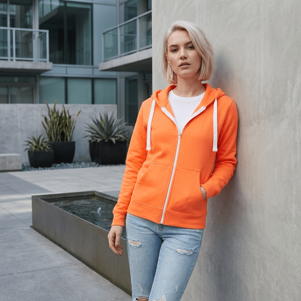 LUXE DIVA Women's Fleece Zip Hoodie Hooded Sweatshirt Jacket UK S-5XL - LUXE DIVALUXE DIVA Women's Fleece Zip Hoodie Hooded Sweatshirt Jacket UK S-5XLHoodieLUXE DIVALUXE DIVALDWoZipHodiNOrngeSLUXE DIVA Women's Fleece Zip Hoodie Hooded Sweatshirt Jacket UK S-5XLSneon orange