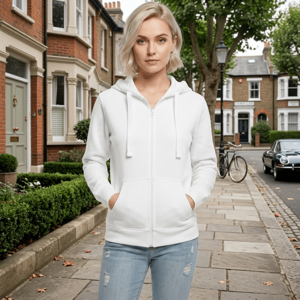 LUXE DIVA Women's Fleece Zip Hoodie Hooded Sweatshirt Jacket UK S-5XL - LUXE DIVALUXE DIVA Women's Fleece Zip Hoodie Hooded Sweatshirt Jacket UK S-5XLHoodieLUXE DIVALUXE DIVALDWoZipHodiWhiteSLUXE DIVA Women's Fleece Zip Hoodie Hooded Sweatshirt Jacket UK S-5XLSWhite
